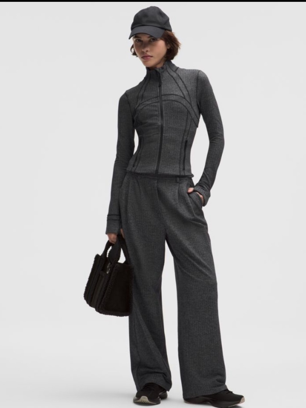 NWT LULULEMON DEFINE CROPPED JACKET IN HERRINGBONE - Picture 2 of 9